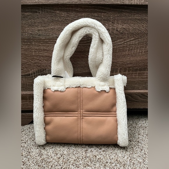 NWT Stand Studio Tan Mini Liz Tote - Picture 3 of 7